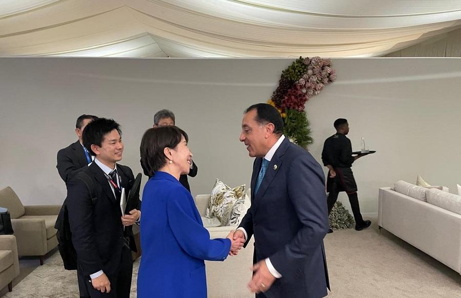 مدبولي يلتقي رئيسة وزراء اليابان على هامش قمة العشرين بجنوب أفريقيا